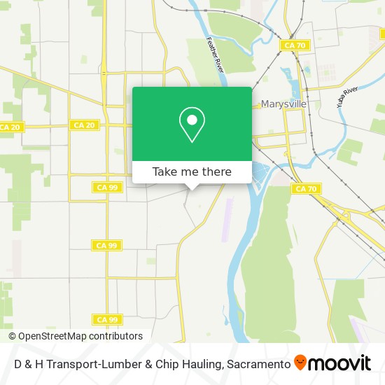 D & H Transport-Lumber & Chip Hauling map