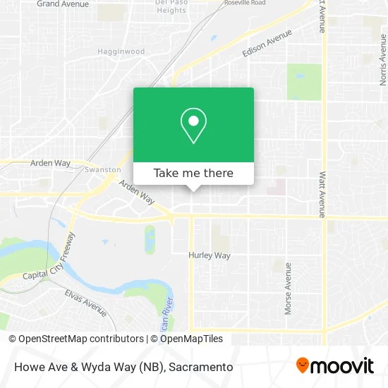 Mapa de Howe Ave & Wyda Way (NB)