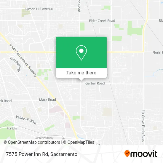 7575 Power Inn Rd map