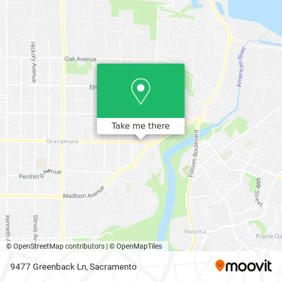 9477 Greenback Ln map