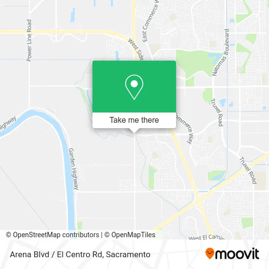 Arena Blvd / El Centro Rd map