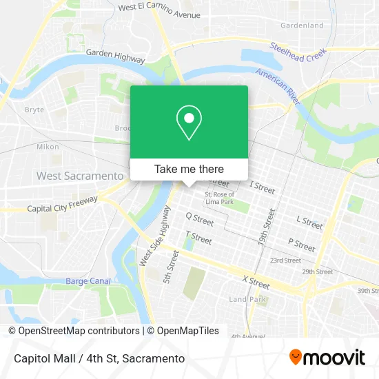Capitol Mall / 4th St map