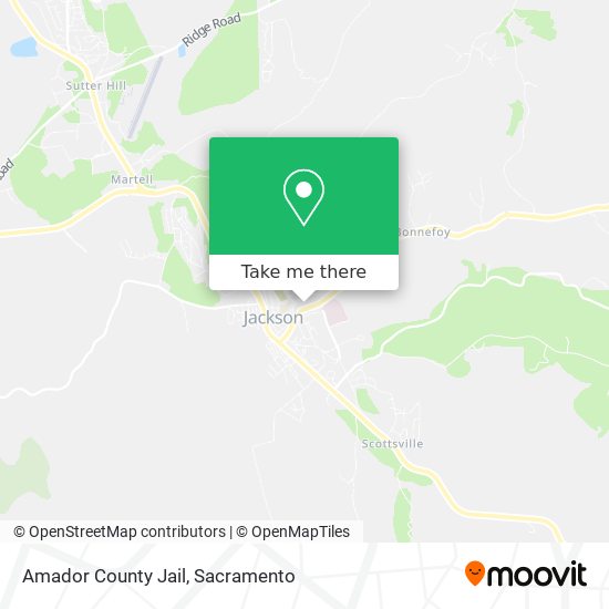 Amador County Jail map