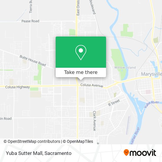 Mapa de Yuba Sutter Mall