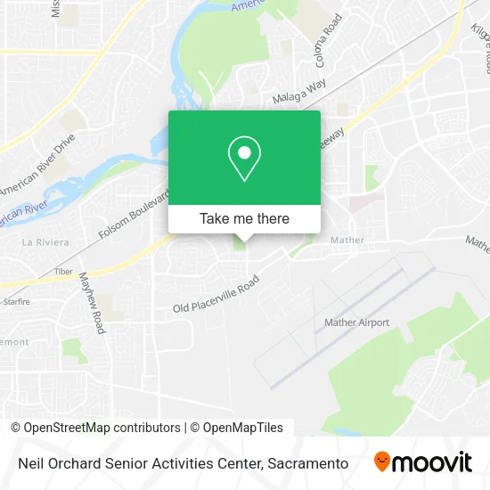 Neil Orchard Senior Activities Center map