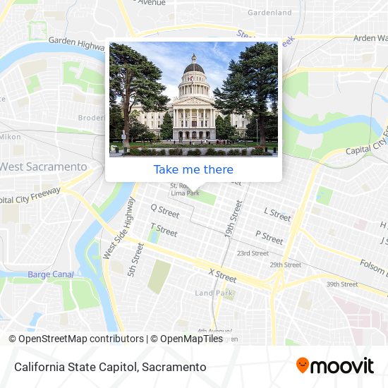 California State Capitol map