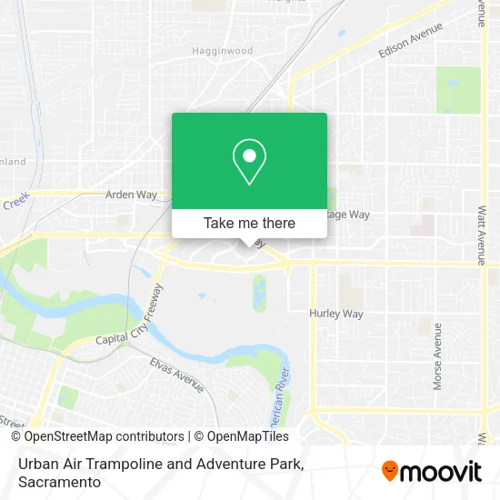 Urban Air Trampoline and Adventure Park map