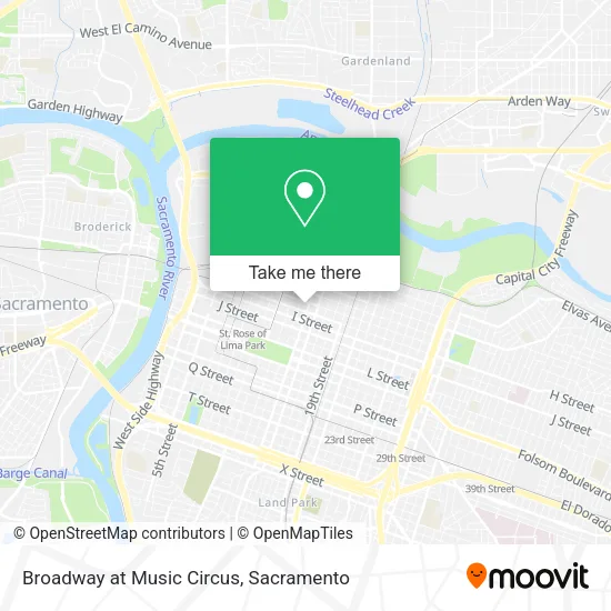 Mapa de Broadway at Music Circus