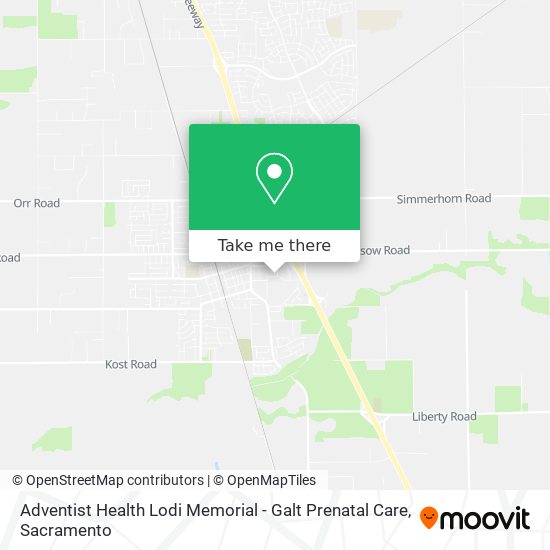 Mapa de Adventist Health Lodi Memorial - Galt Prenatal Care
