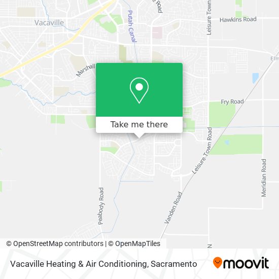 Vacaville Heating & Air Conditioning map