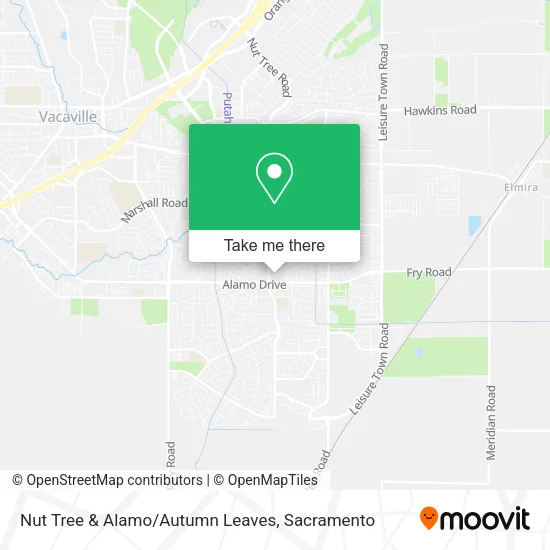 Nut Tree & Alamo/Autumn Leaves map