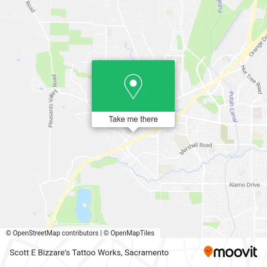 Scott E Bizzare's Tattoo Works map