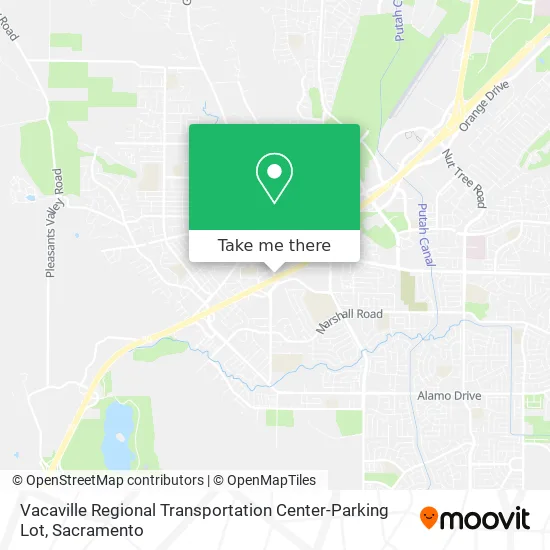 Vacaville Regional Transportation Center-Parking Lot map