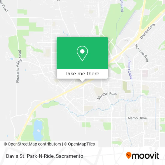 Mapa de Davis St. Park-N-Ride