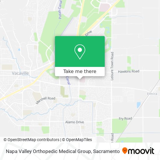 Mapa de Napa Valley Orthopedic Medical Group