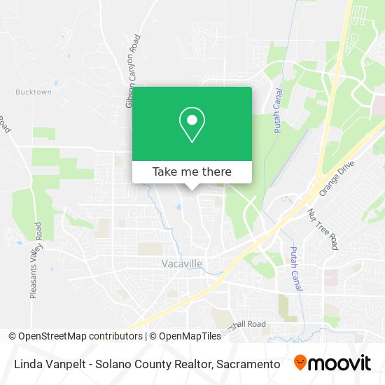 Linda Vanpelt - Solano County Realtor map