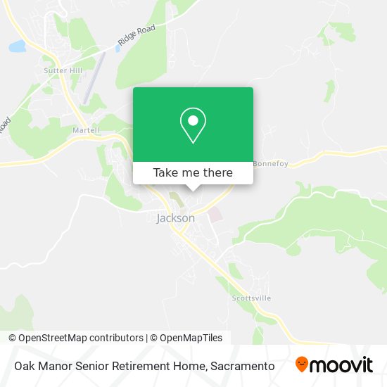 Mapa de Oak Manor Senior Retirement Home
