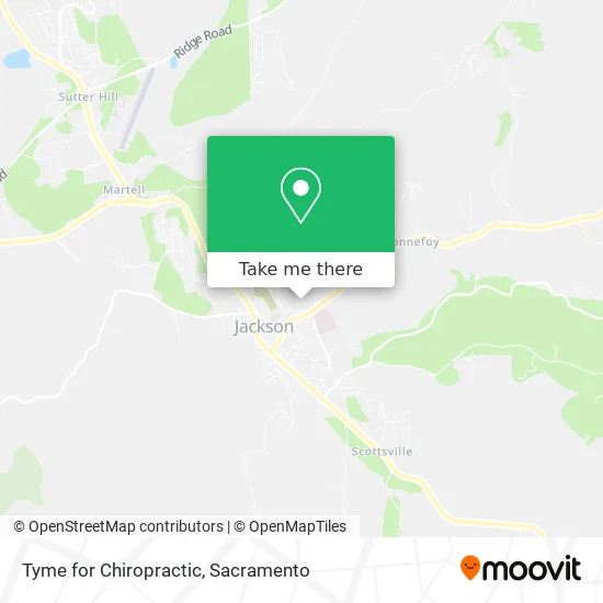 Tyme for Chiropractic map