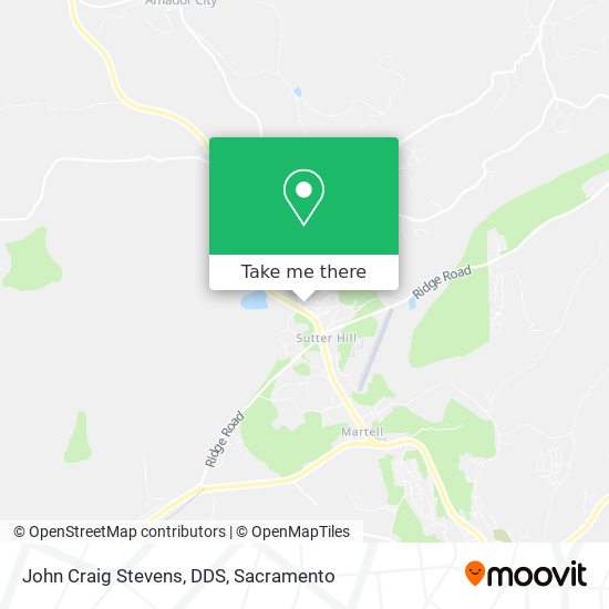 John Craig Stevens, DDS map