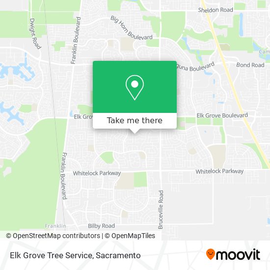 Elk Grove Tree Service map