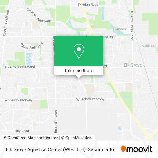 Elk Grove Aquatics Center (West Lot) map