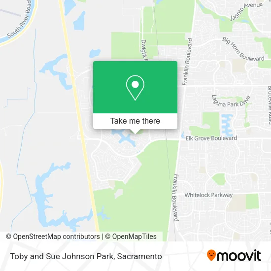 Toby and Sue Johnson Park map