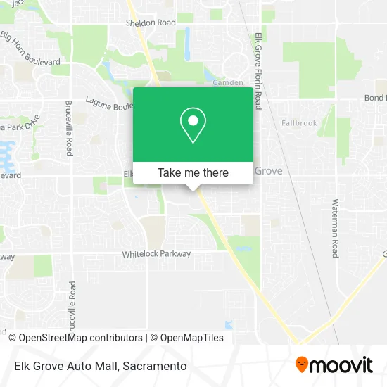 Elk Grove Auto Mall map