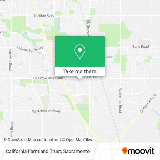 Mapa de California Farmland Trust