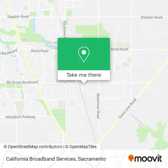 California Broadband Services map