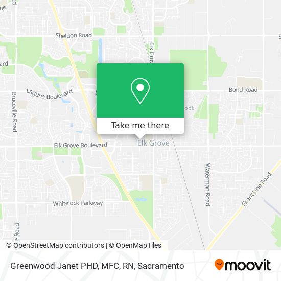 Greenwood Janet PHD, MFC, RN map