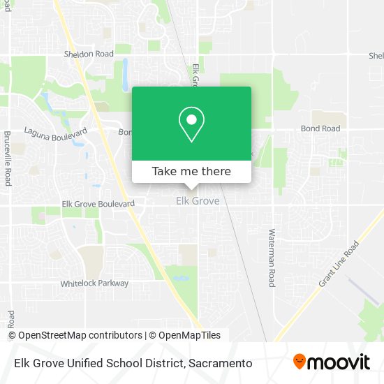 Elk Grove Unified School District map
