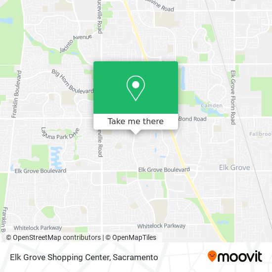 Elk Grove Shopping Center map