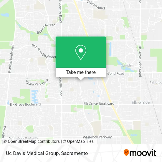 Mapa de Uc Davis Medical Group