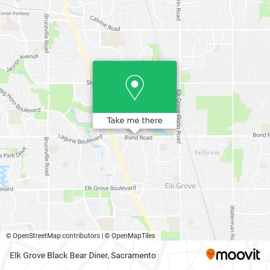 Elk Grove Black Bear Diner map