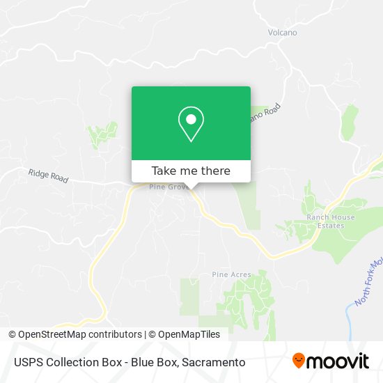 USPS Collection Box - Blue Box map