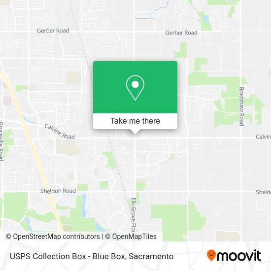 USPS Collection Box - Blue Box map