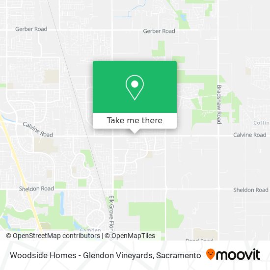 Mapa de Woodside Homes - Glendon Vineyards