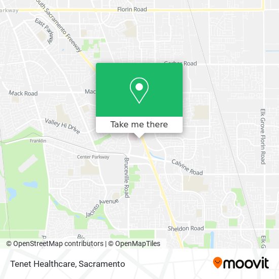 Tenet Healthcare map