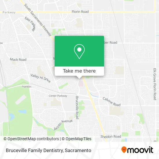 Bruceville Family Dentistry map