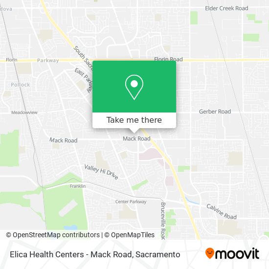 Elica Health Centers - Mack Road map