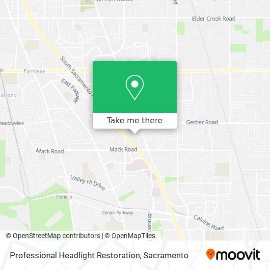 Professional Headlight Restoration map