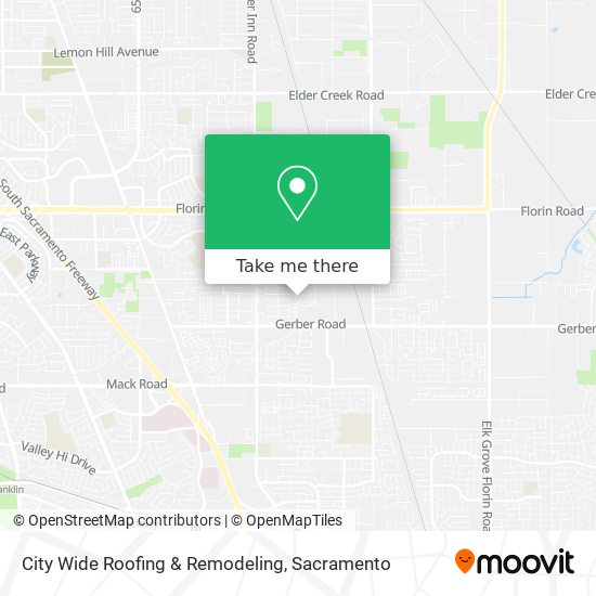 City Wide Roofing & Remodeling map