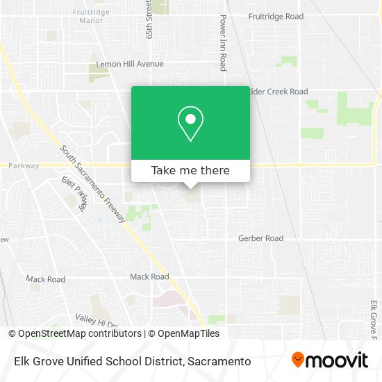 Elk Grove Unified School District map