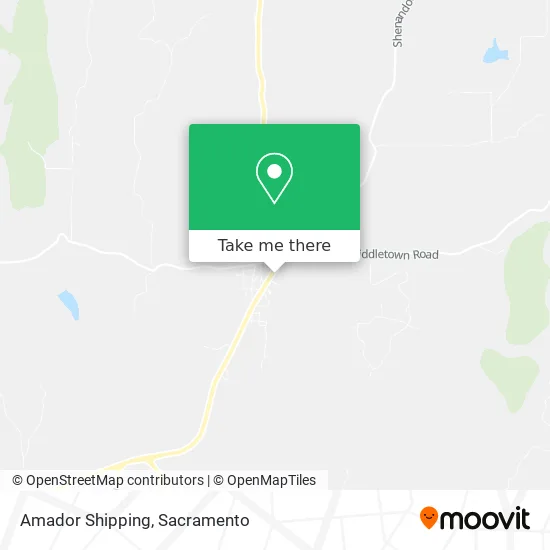Amador Shipping map