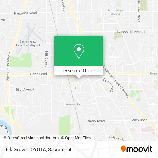 Elk Grove TOYOTA map