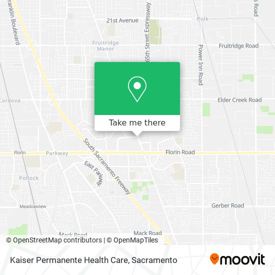 Kaiser Permanente Health Care map