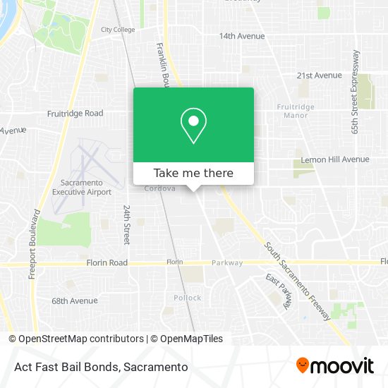 Act Fast Bail Bonds map