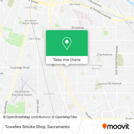 Mapa de Towelies Smoke Shop