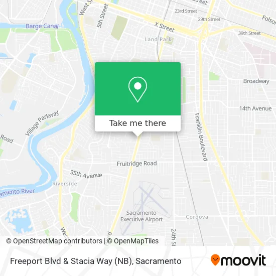 Freeport Blvd & Stacia Way (NB) map