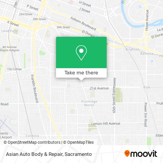 Asian Auto Body & Repair map